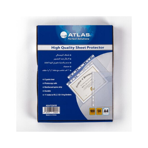 Transparent Perforated File Pockets A4 Thickness 50 10 Grains