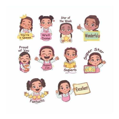 English Stickers for Girls
