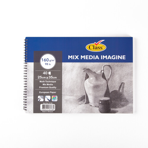 Mix Media Sketchbook 40 35X25 Sheets 160g A4Class