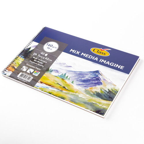 Mix Media Drawing Book 40 Sheets 160 G 42X29.7 Class