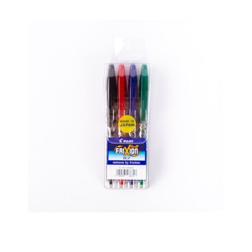 4 Color Pen Set 0.7mm Eraser – Pilot