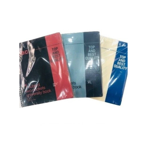 IBC University Notebook Dulux 1 Subject Wire 100g 2 Pocket IBC