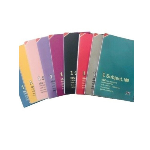 Ibc University Notebook 1 Subject Large Plain 100 Sheets Ibc-Un-L12