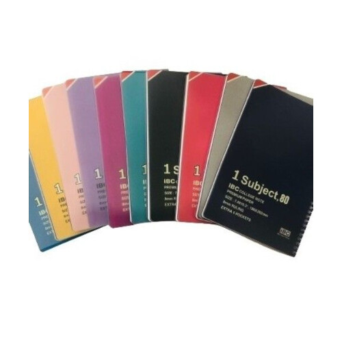 Ibc University Notebook 1 Subject Large Plain 80 Sheets Ibc-Un-L12C