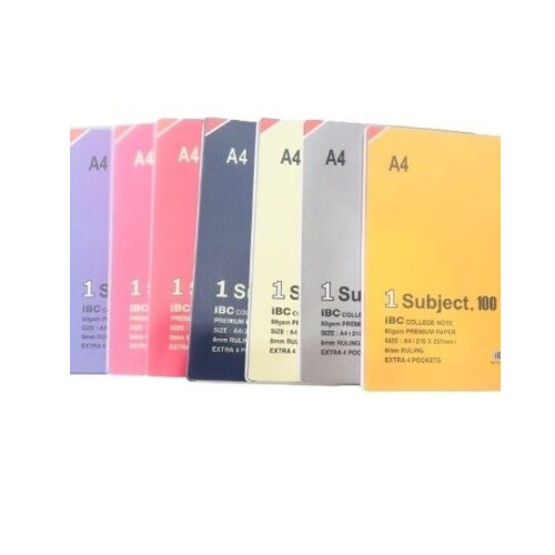 IBC UNIVERSITY 1 SUBJECT WRITING BOOK A4 PLAIN 100 SHEETS IBC-UN4-A1