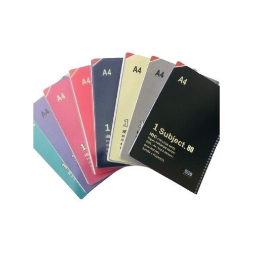 Ibc University Notebook 1 Subject A4 Plain 80 Sheets Ibc-UN4-A12