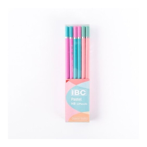 Ibc Pastel Hexagon Pencil 2 Colors Without Eraser / 12 Boxes K