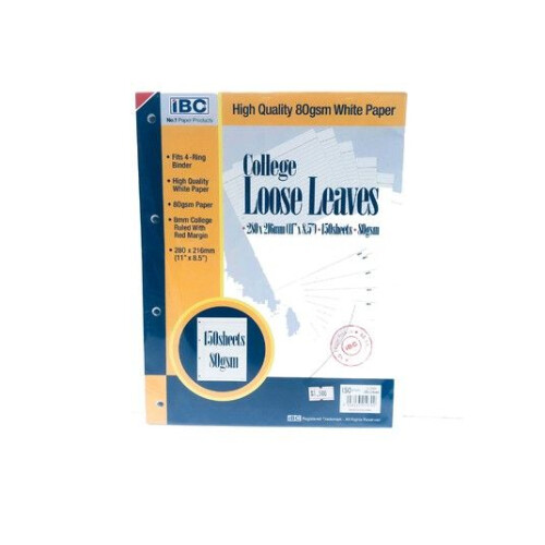 Ibc Refill 150 Sheets 4 Ring LL150SH/4