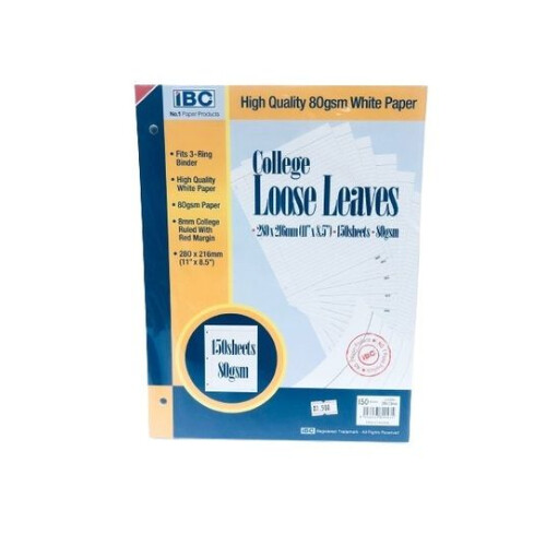 Ibc Refill 150 Sheets 2 Ring LL150SH/2