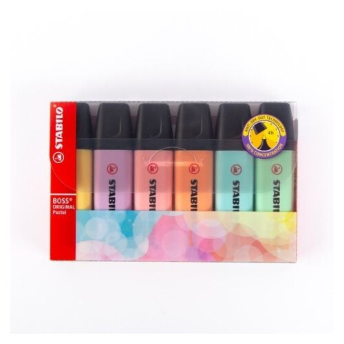 Stabilo Boss Pastel Phosphorescent Set 6/2-6/70