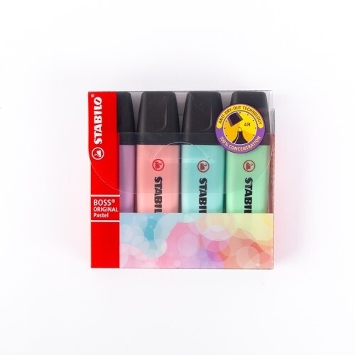 Stabilo Boss Pastel Phosphorescent Set 4/2-4/70