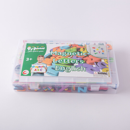 Magnetic English letters box