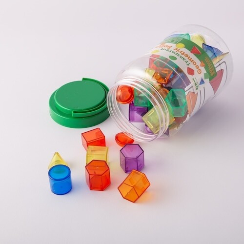 Plastic triangular space shapes