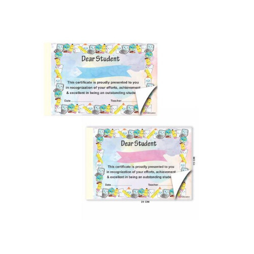 English Certificate of Appreciation Book