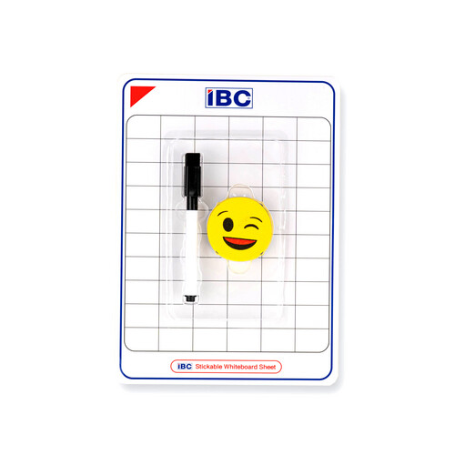 IBC سبورة لاصق  مربعات طقم /4 SMILE4-IBC-WBSS