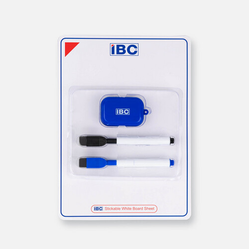 IBC سبورة لاصق سادة طقم 3