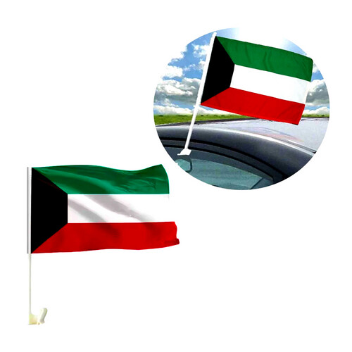 Kuwait flag car stand