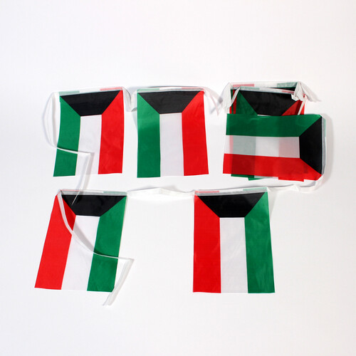 Kuwait flag decorative hanging rope, 5 meters