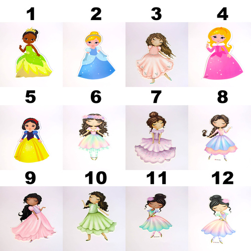 بطاقات شخصيات_الاميرات