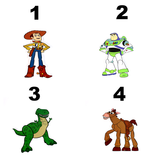 بطاقات سبوره - شخصيات توي ستوري