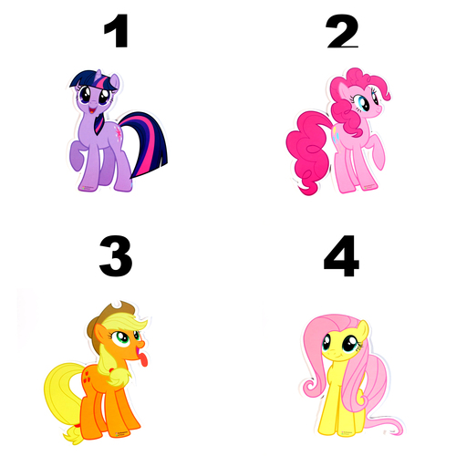 بطاقات سبوره - شخصيات ماي ليتل بوني