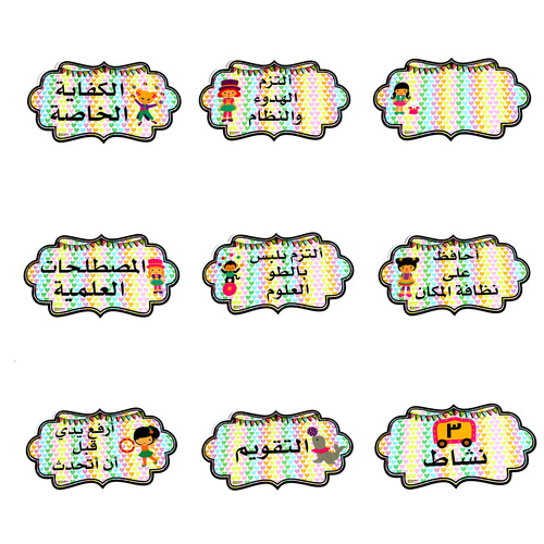بطاقات سبورة علوم بنات السيرك