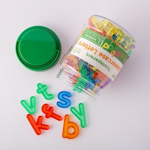 Plastic lowercase English letters