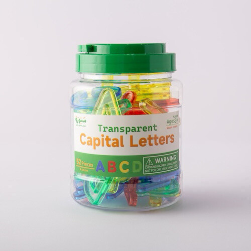 Plastic uppercase English letters