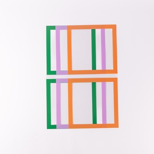 مربع مفرغ pvc وسط