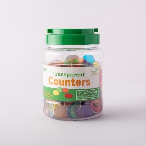 Colored plastic circles