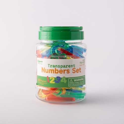 Plastic English numbers