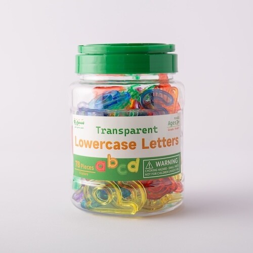 Plastic lowercase English letters