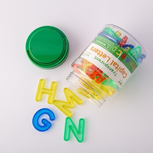 Plastic uppercase English letters