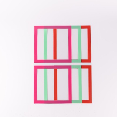 مربع مفرغ pvc وسط