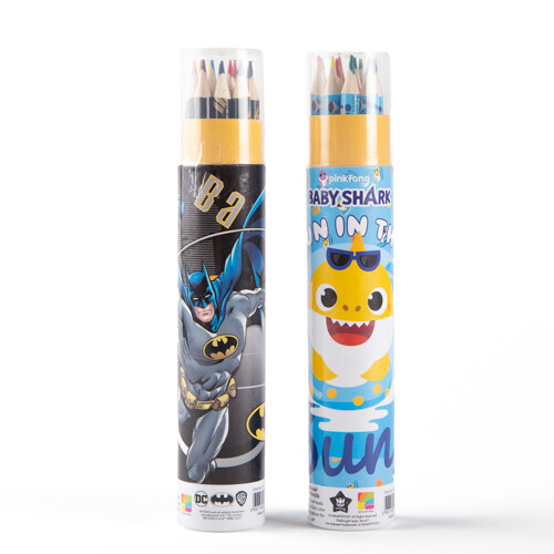 عرض 2 حبة الوان خشبي اسطواني 12 لون شخصيات