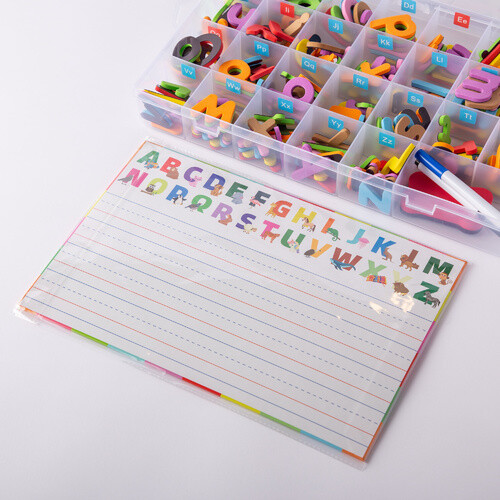 Magnetic English letters box