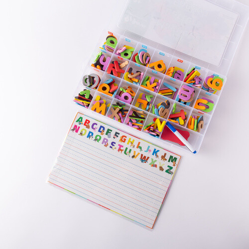 Magnetic English letters box