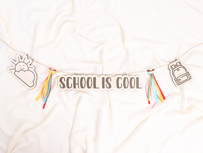 زينة العودة للمدارس باللغة الإنجليزية