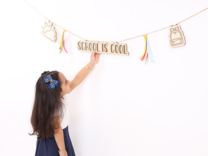 زينة العودة للمدارس باللغة الإنجليزية