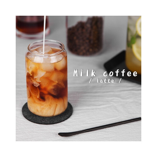 طقم كوب مع عود زجاج