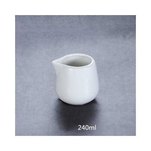 إبريق حليب كبير من السيراميك بدون مقبض