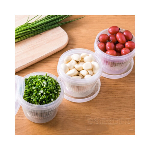 طقم من 3 علب دائرية