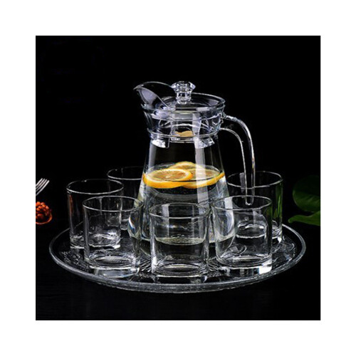 طقم زجاج شفاف