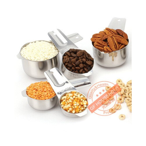 عدد 16 قطعة ستانلس ستيل من الاكواب والملاعق المعيارية