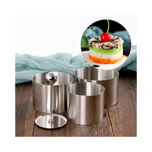 طقم 3 قطاعات ستانلس ستيل على شكل دائرة بأحجام مختلفة