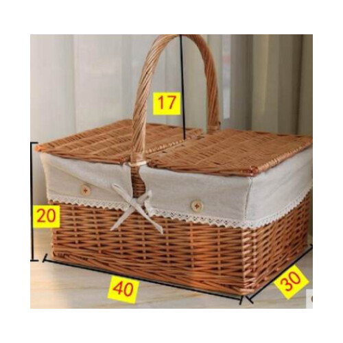 سلة نزهة كبيرة