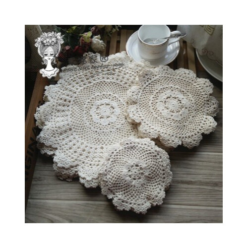 كروشيه قطن منسوج يدوياً