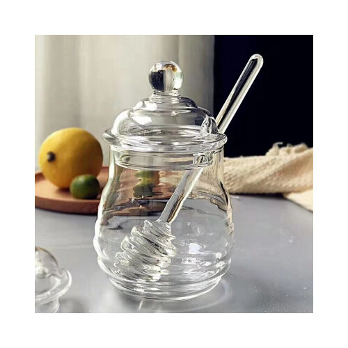 وعاء زجاج للعسل