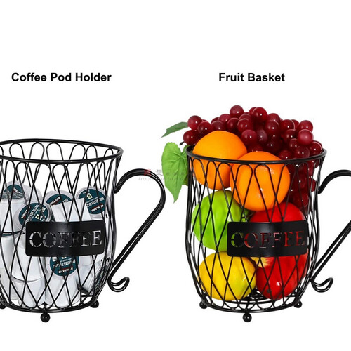 سلة تخزين على شكل كوب قهوة