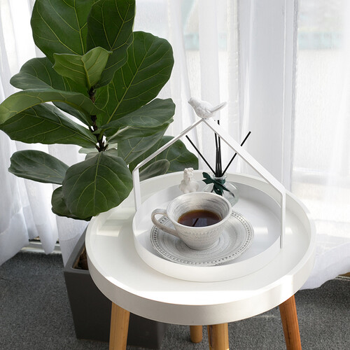 صينية باللون الأبيض